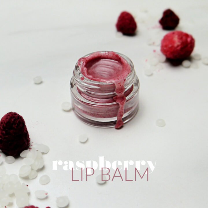 Homemade Raspberry Lip Balm