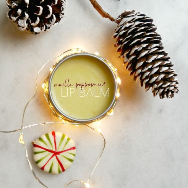 DIY Vanilla Peppermint Lip Balm