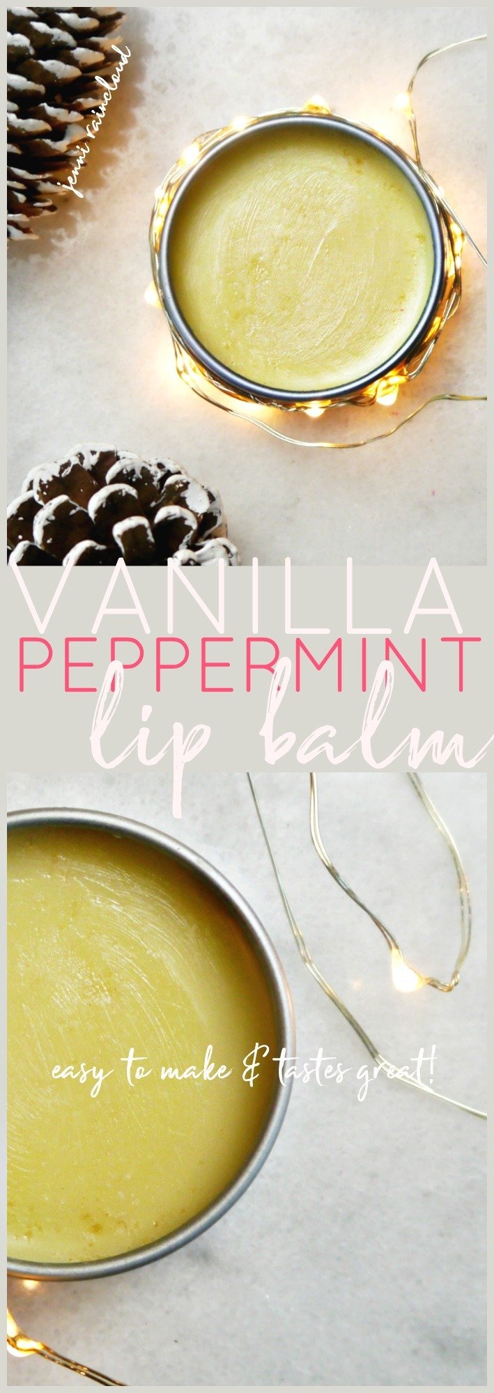 DIY Vanilla Peppermint Lip Balm