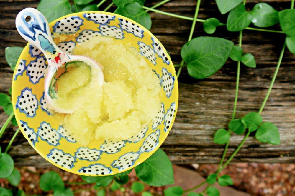 DIY Sugar Scrub with Lemon