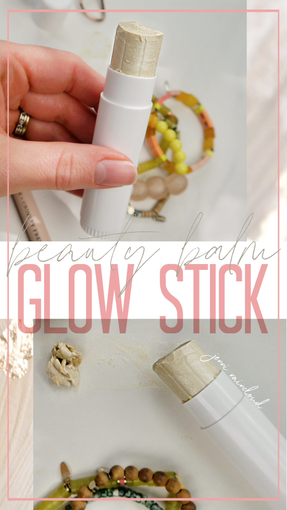 DIY Glow Stick Beauty Balm