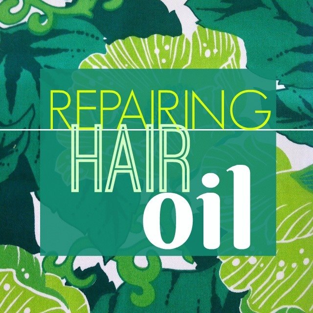 Repairing Hair Oil Label