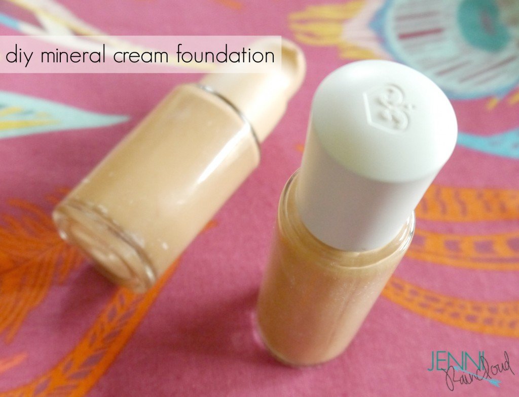 DIY mineral cream make up