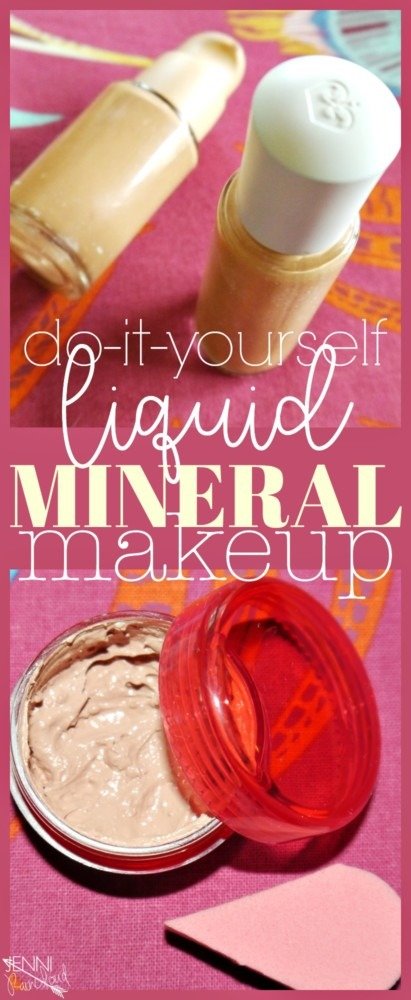 DIY liquid mineral makeup