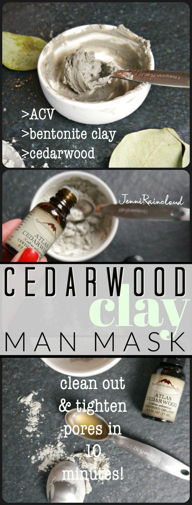 DIY Cedarwood Clay Mask