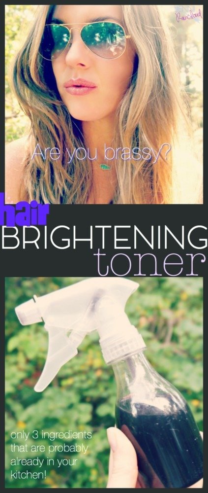 DIY Hair Brightening Toner
