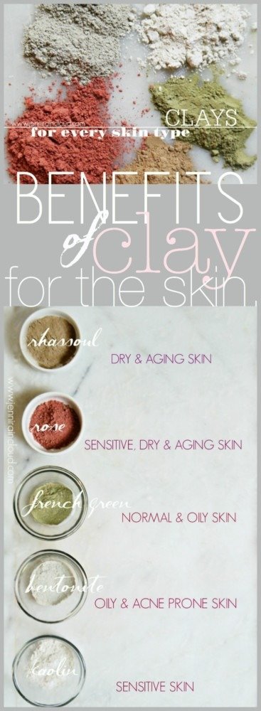 Facial clays for every skin type