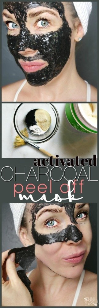 Activated Charcoal Peel Off Mask DIY