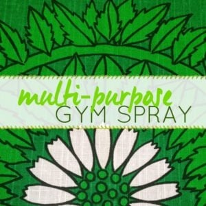DIY gym spray label