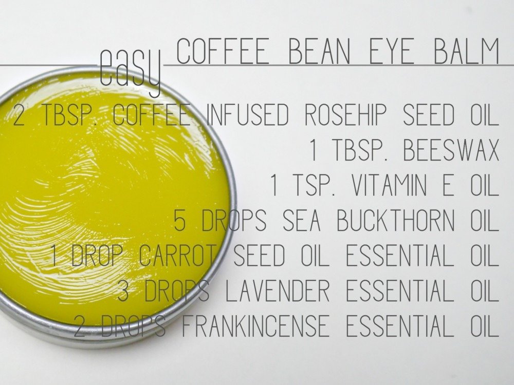 DIY Coffee Bean Eye Balm