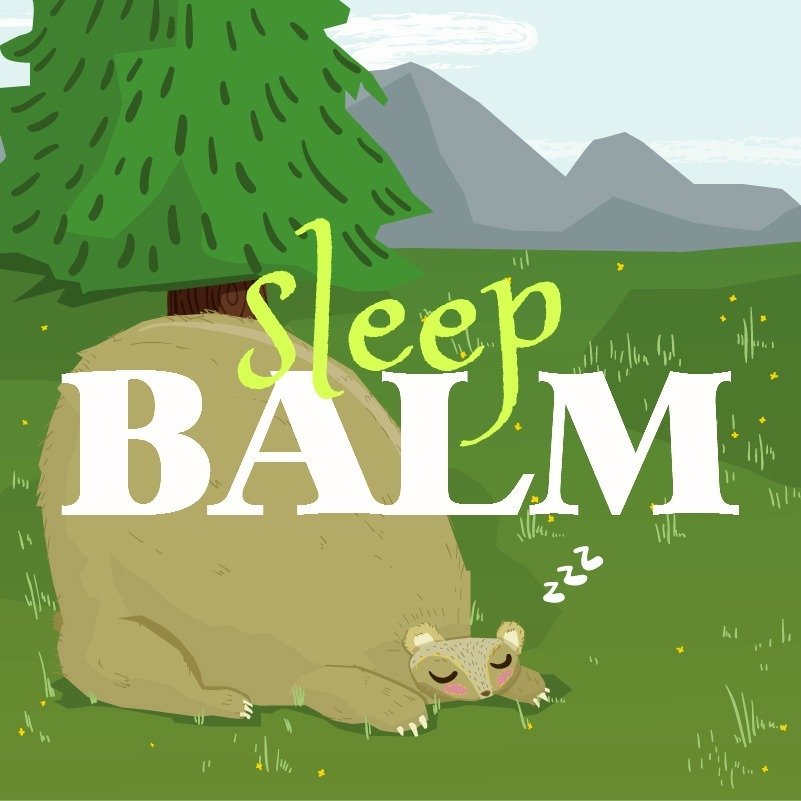 Sleep Balm DIY label