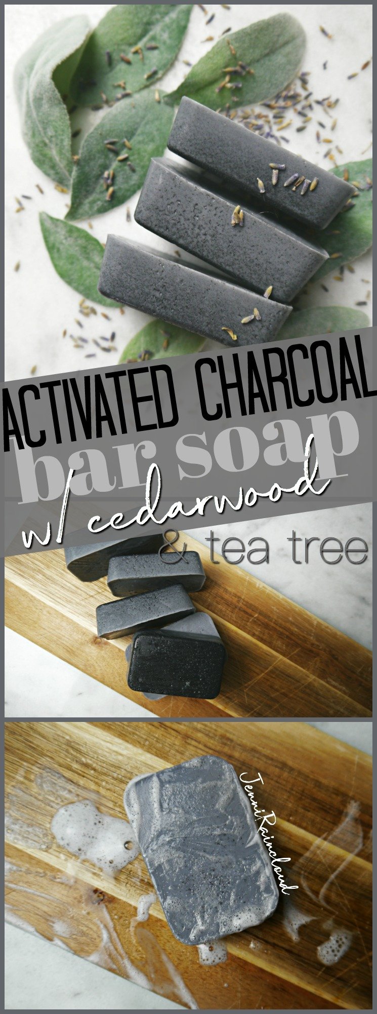 DIY Activated Charcoal Bar soap
