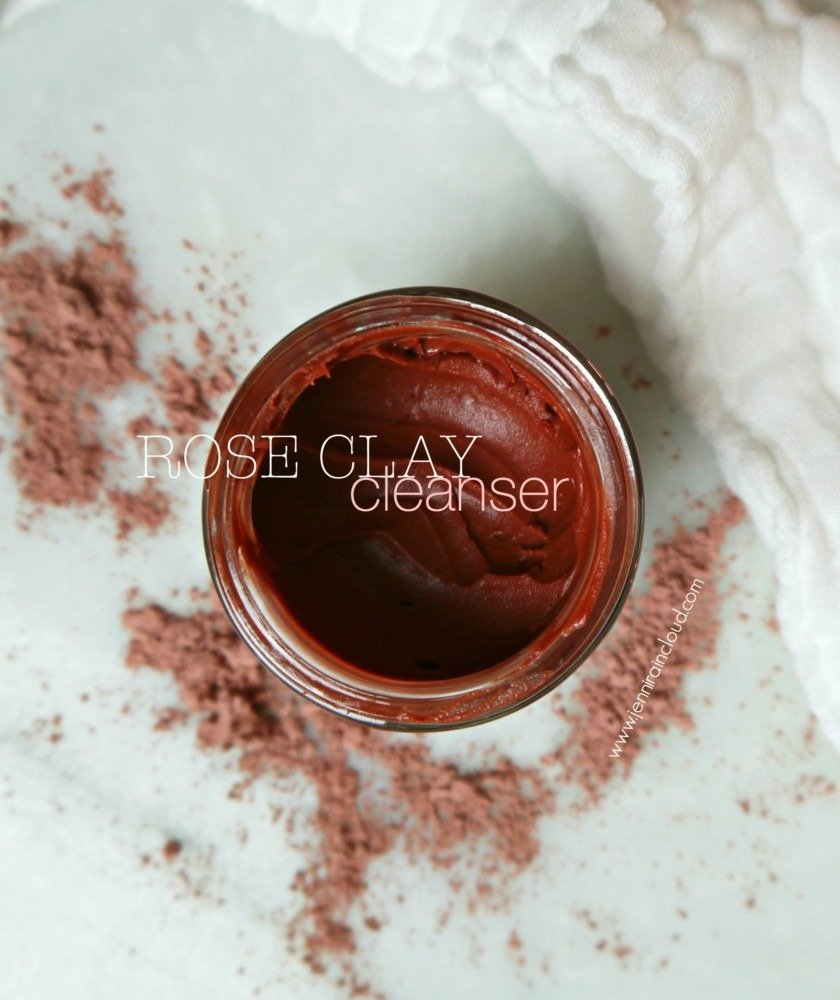 DIY Rose Clay Oil Cleanser