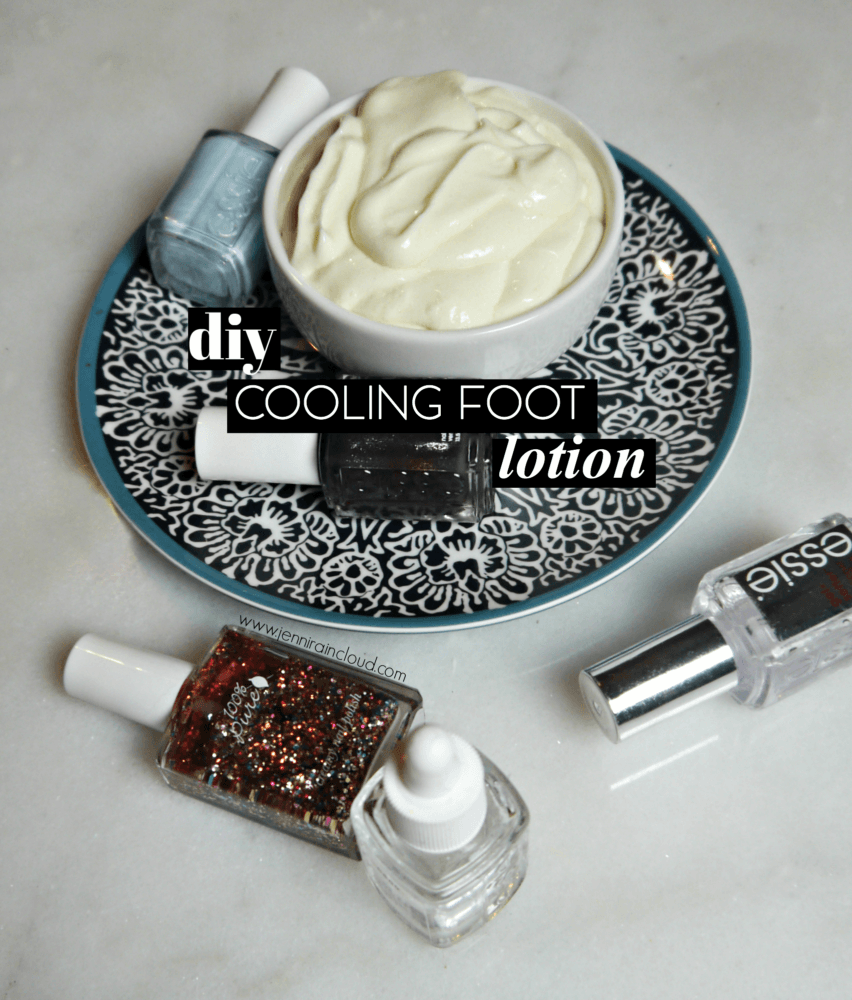 DIY Cooling Foot Lotion DIY