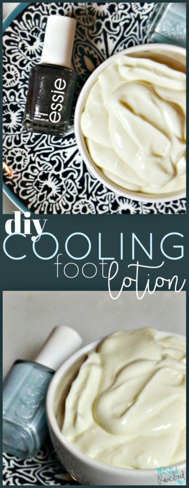 DIY Foot Cooling Lotion