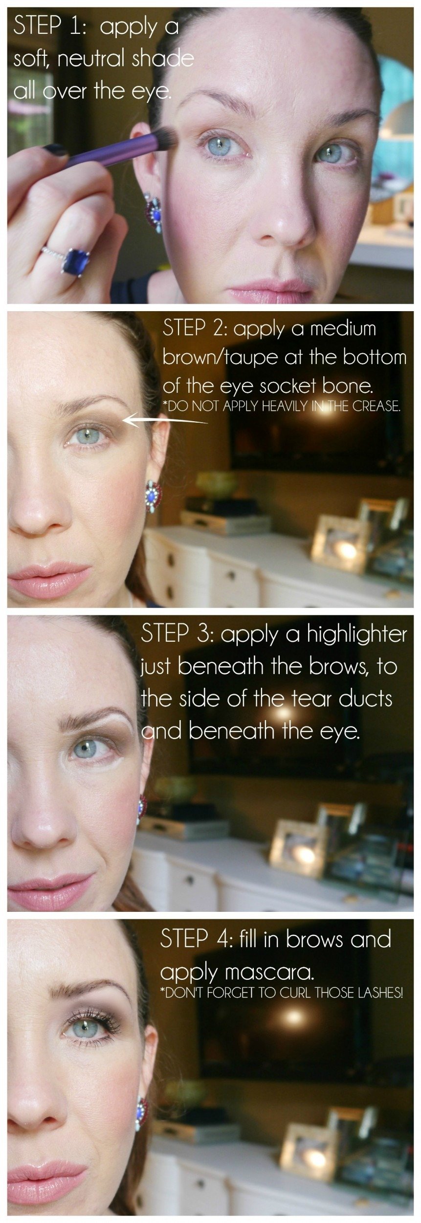 Hooded eye droopy eye makeup tutorial