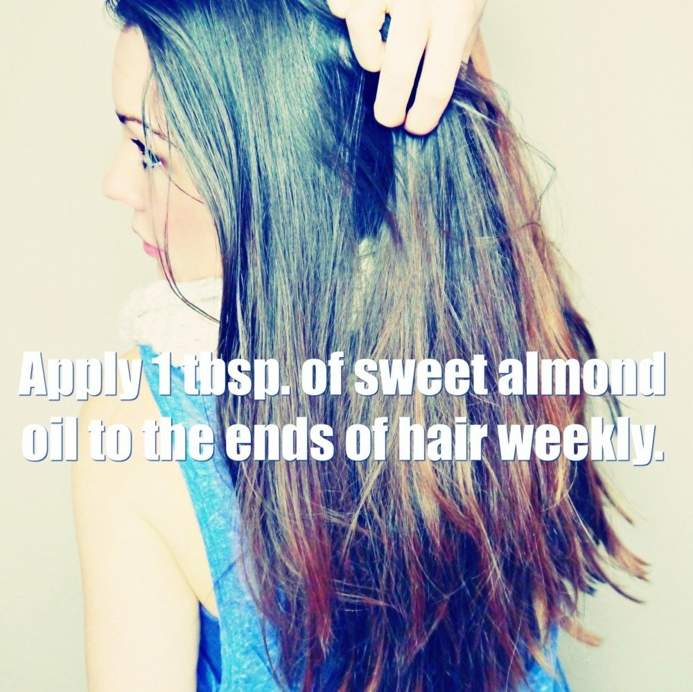 sweet almond oil hot oil hair treatment