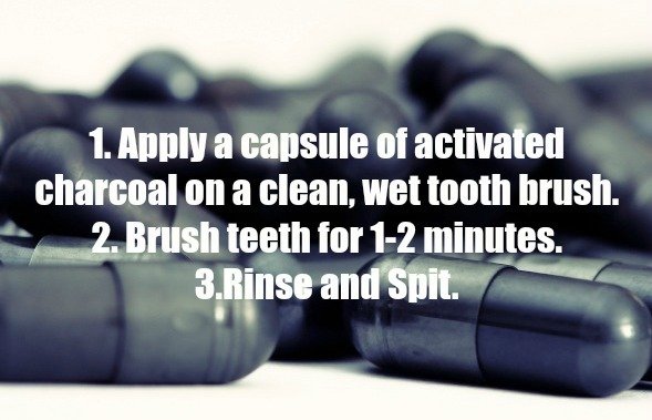 Activated Charcoal for whitening teeth
