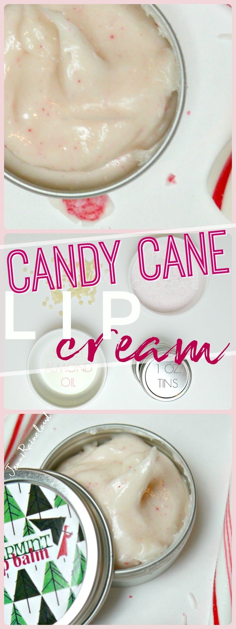 DIY Candy Cane Lip Cream