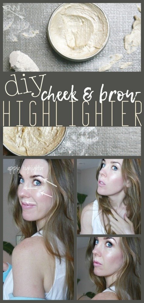 DIY Highlighter for brows and cheeks