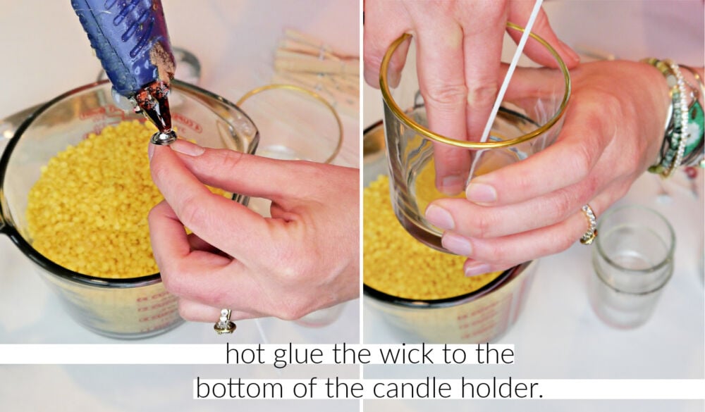 How to Make Beeswax Candles Glue Wick